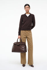 GEMMA CASHMERE SWEATER | DARK CHOCOLATE