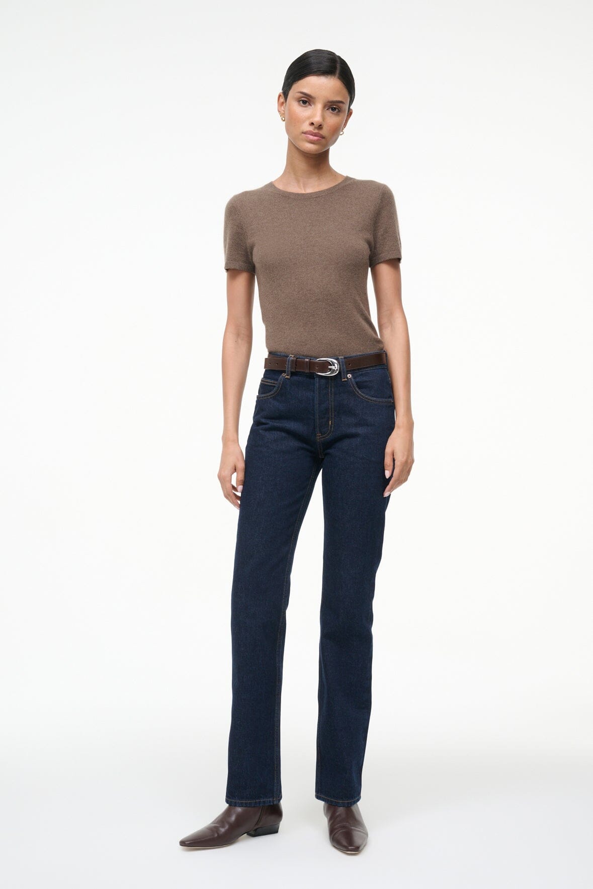EASY CASHMERE TEE | TRUFFLE