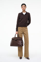 GEMMA CASHMERE SWEATER | DARK CHOCOLATE
