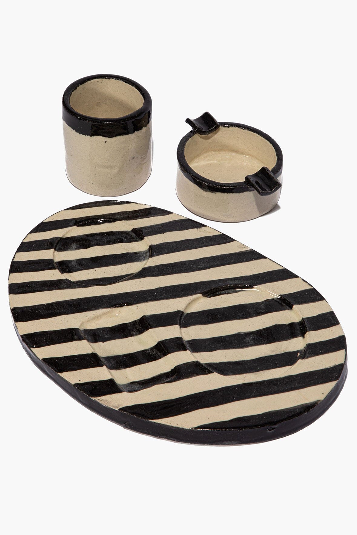 ACL TRAY HOLDER | STRIPED GLAZE